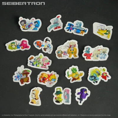 Complete 16 STICKER SET Transformers BotBots Series 4 Gumball + Claw Machine - Image 1 of 3