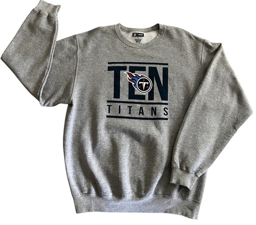 VETEMENTS Unisex Tennessee Titans Pullover Sweatshirt NFL Team Apparel Gray Heather Large