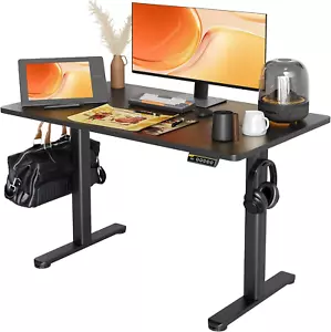 Biurko Stół do gier Regulowana wysokość Elektryczny 120x60cm Czarny Praca Hom - Zdjęcie 1 z 9