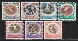 Poland MNH 1956 Mi 984-989,994 Sc 750-756 Summer Olympic Games, Melbourne ** - Picture 1 of 2
