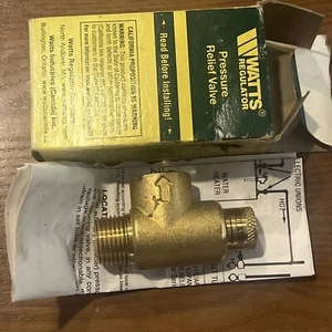 Watts 1X624A Brass Relief Valve, ½ Inch, 530C (E1L13) - Picture 1 of 2
