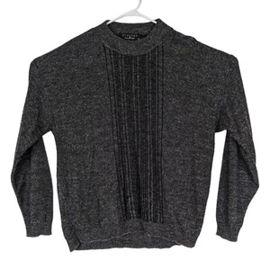 Vintage Protege Collection Mens XL Black Pullover Crewneck Sweater Acrylic Nylon - Picture 1 of 4