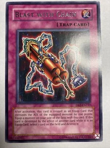 YUGIOH! 2X BLAST CON CATENA LOD-088 RARA CARTA QUASI NUOVA - Foto 1 di 8