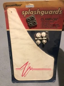 Powerflow splashgaurds vintage 1991 white w pink graphic - Bild 1 von 2