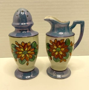 Lotto ricambi vintage JAPAN LUSTERWARE - crema e shaker - Foto 1 di 7