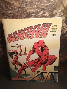 DAREDEVIL: The Marvel Comics Index Part 9B 1982 George Olshevsky Signed - Picture 1 of 15