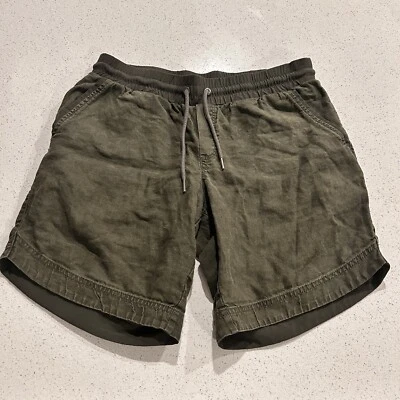 Pantalones Cortos Athleta Cabo Lino 8” TALLA 6 Verde Oliva Oscuro Bolsillos con Cordón Cómodos Foto 1 de 4