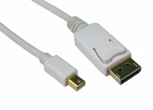 GP1353 Mini Displayport A Displayport Cable Blanco 1 Metro - Picture 1 of 2