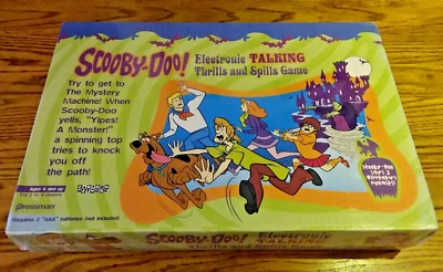 Scooby Doo Electronic Talking Thrills and Spills Board Game Pressman Sealed 2002 - Image 1 of 4
