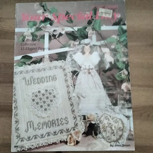 1991 Leisure Time Leaflet "YOUR SPECIAL DAY" Plastic Canvas Pattern Book / - Picture 1 of 2