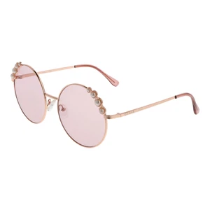 Occhiali da sole donna guess sunglasses tondi in metallo oro rosa rotondi - Imagen 1 de 5