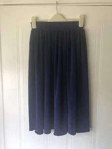 AMERICAN APPAREL ACCORDIAN PLEAT SKIRT SIZE XS COLOUR BLUE VGC - Picture 1 of 5