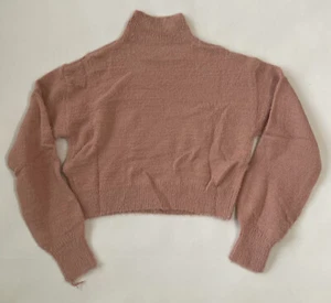 Shein, Frenchy Drop Shoulder flauschiger Strickpullover, rosa, Small - Bild 1 von 4
