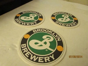 Brooklyn Brauerei Kreis Logo Biermatten - 3er Set - neu siehe Bilder - Bild 1 von 3