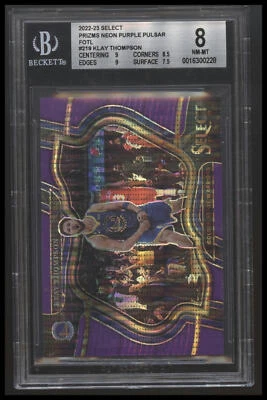 2022 Select FOTL Neon Purple Pulsar #219 Klay Thompson #5/5 BGS 8 Ebay 1/1 - Image 1 of 2