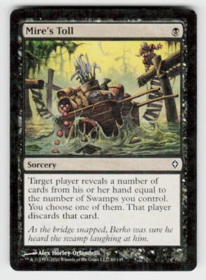 Worldwake #60 Mire's Toll Non-Foil - Image 1 of 2