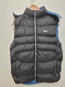 nike lab puffer jacket mens size large black reversible soccer t90 football - Picture 1 of 14
