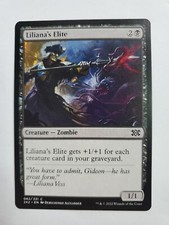 MTG Magic The Gathering Card Liliana's Elite Creature Zombie Black Double Master