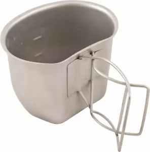 NEU BCB Crusader Edelstahl britische Armee Camping Wanderbecher 750ml silber - Bild 1 von 1