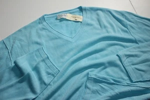 Tommy Bahama South Shore V-Ausschnitt Pullover wendbar blau LS Neu XXX-Large XXXL - Bild 1 von 4