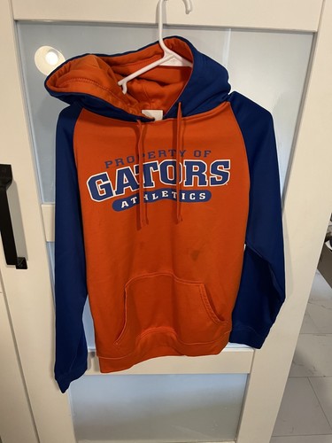 VETEMENTS Felpa con cappuccio logo blocco blocco colore University of Florida Gators taglia S CH 34 36 RARA AE