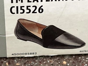 Rockport Total Motion Women’s Laylani Black Leather/Suede Loafers Size 6 NEW - Picture 1 of 12