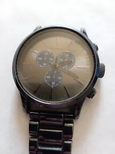 Rocawear Black Stainless Steel Watch RM7815 Missing Band Pin  - Picture 1 of 11