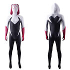 Spiderman Across the Spider Verse Gwen Stacy Costume Cosplay Jumpsuit Adult Kids
