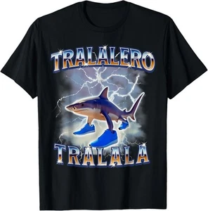 Tralalero Tralala Shark Meme Bootle T-Shirt Hoodie - Picture 1 of 18