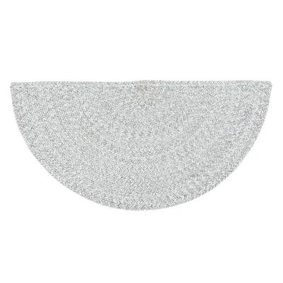 Farmhouse Braided Rug Cotton Kitchen Reversible Carpet Gray & White, 20" X 40... - Image 1 of 3