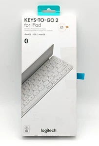 Logitech Keys-To-Go 2 – Kabellose Bluetooth-Tastatur QWERTY Spanisch Weiß - Afbeelding 1 van 4