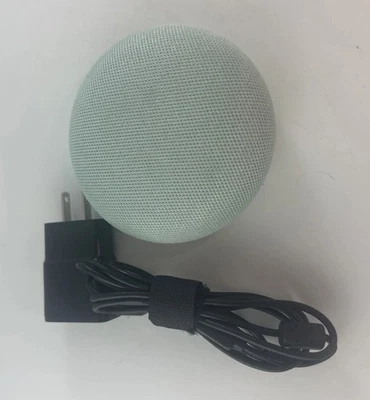 Google Home Mini H0A Smart Speaker Aqua W/Charger TESTED - Image 1 of 4