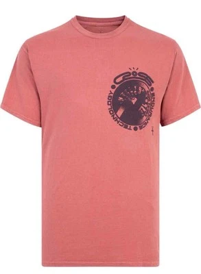 Travis Scott Cactus Jack Mens Cross Tech Tee II Washed Mauve Size XL - Image 1 of 4
