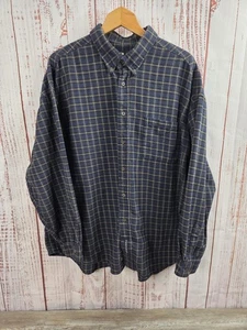 Consensus Sportswear Shirt Mens 3XL Blue Plaid Flannel Button Down Pocket Casual - Picture 1 of 13