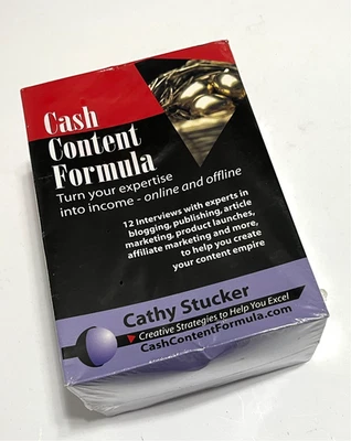 CATHY STUCKER Cash Content Formula 12 CD Turn Your Expertise into Income NEW - Image 1 of 4