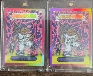 2023 Topps MLB x GPK Ken Griffey Jr 24a 24b Pink Foil /99 Set Kid Gooey Garbage - Bild 1 von 6