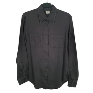 ARMANI Black Shirt Long Sleeve Casual Womens 8/10 - Picture 1 of 7