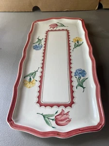 Villeroy & Boch Jardin D'Alsace Fleur Large 14 Inch Sandwich Serving Tray - Picture 1 of 2