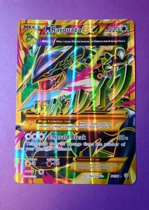 M Rayquaza EX LP/MP 98/98 XY Ancient Origins Gold Full Art Jumbo Pokémon - Picture 1 of 10