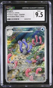 WUGTRIO 224/091 - POKEMON TCG ILLUSTRATION RARE HOLO PALDEAN FATES 2024 CGC 9.5 - Picture 1 of 2