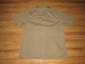 Camisa de Trabajo Talla King Manga Corta Botón Frontal Para Hombre 2XL Alta Tostada Usada en Excelente Condición - Imagen 1 de 5