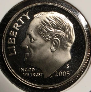 2005-S Proof Roosevelt Dime Coin - Picture 1 of 2