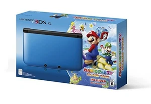 Nintendo 3DS XL Blue/black Limited Edition With Mario Party: Island Tour 6Z - Picture 1 of 3