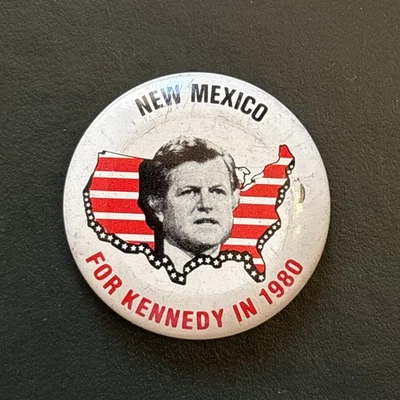1980 Senator Ted Kennedy for President 50 State 1.75" Button New Mexico Pin - Image 1 of 2