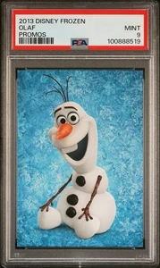2013 Disney Frozen Promos Olaf Rookie Card PSA 9 Mint *Rare* 1st Edition #519 - Bild 1 von 2