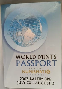 ANA WFoM July-Aug 2003 Baltimore World Mints Passport. 15 Gem BU Coins Complete - Picture 1 of 8