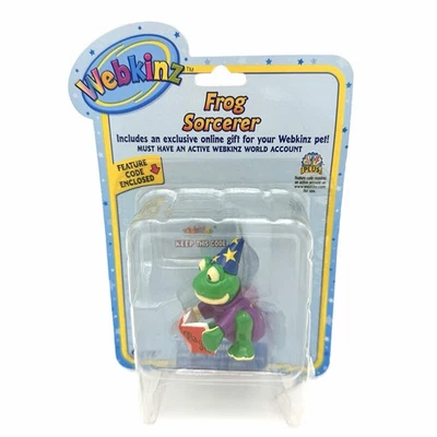 Figura Hechicero Rana Webkinz Serie 1 Nuevo Código Sin Usar Foto 1 de 4
