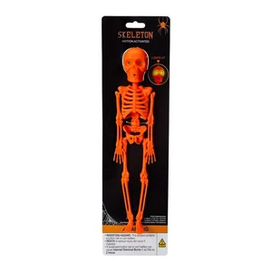 🔥Mini Neon Skeleton With Light-Up Eyes 10in Orange BNWT🔥 - Picture 1 of 3