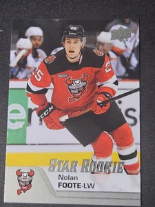 20-21 Upper Deck AHL Nolan Foote Star Rookies 🚨🚨🚨 Binghamton Devils - Picture 1 of 2
