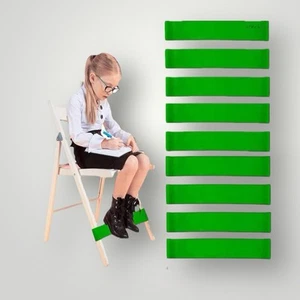 Bandas para sillas para niños con pies inquietos aula imprescindibles látex natural paquete de 9 - Imagen 1 de 3